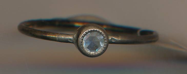 Silver ring as per scan