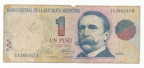 Argentina 1 Peso banknote as per scan