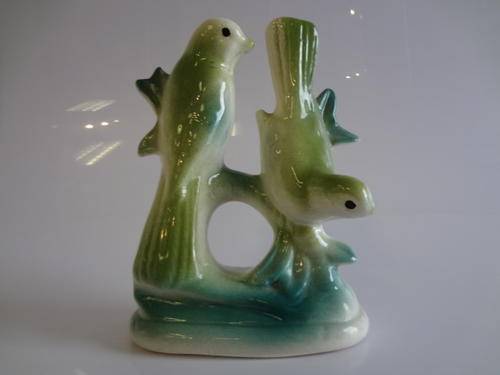 Ceramic serviette holder with 2 birds - at CRAZY R1 START