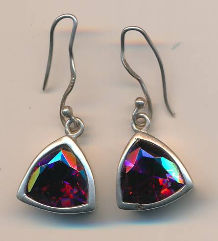Silver earrings 7.2g as per scan