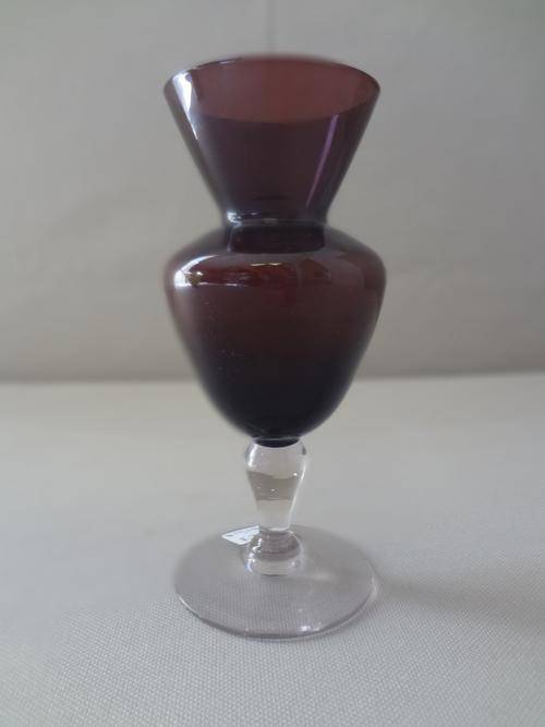 Small Glass Vase, height 14cm as per photo