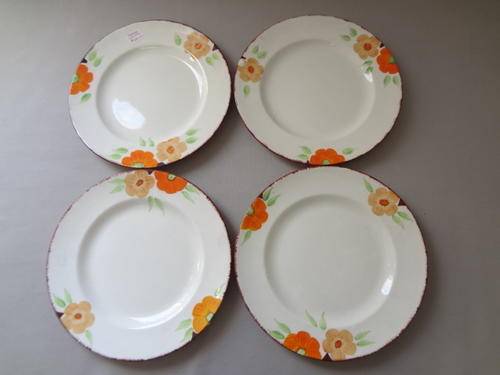 Swinnertons Staffordshire, England, lot of 4 dinner plates as per photo