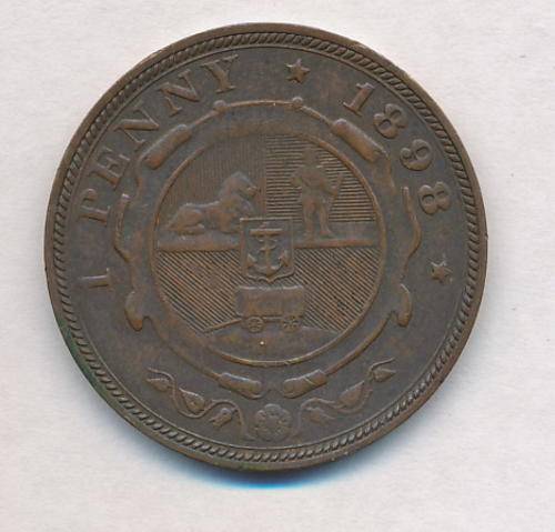 1898 Paul Kruger penny as per scan
