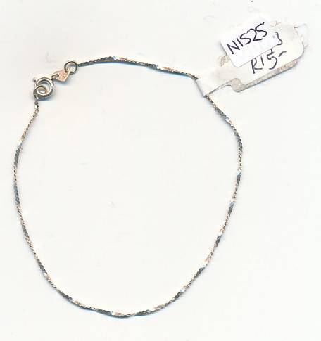 Silver bracelet as per scan
