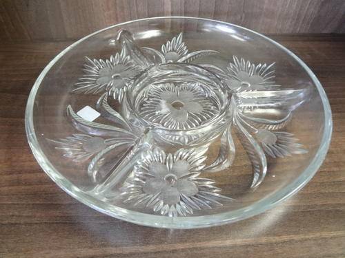 Glass chip and dip platter - 28cm - @ CRAZY R1 start