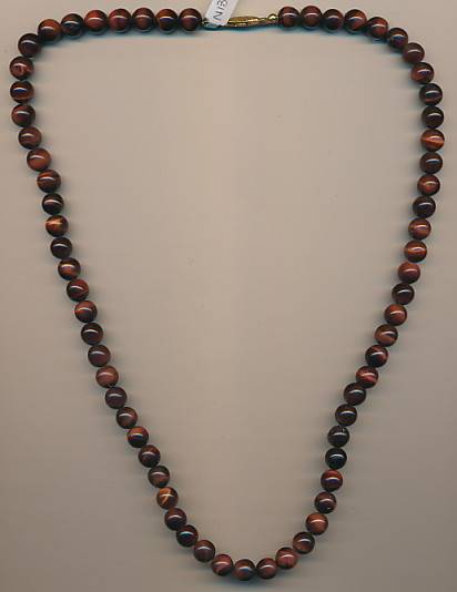 Tigers eye necklace - 60cm - as per scan