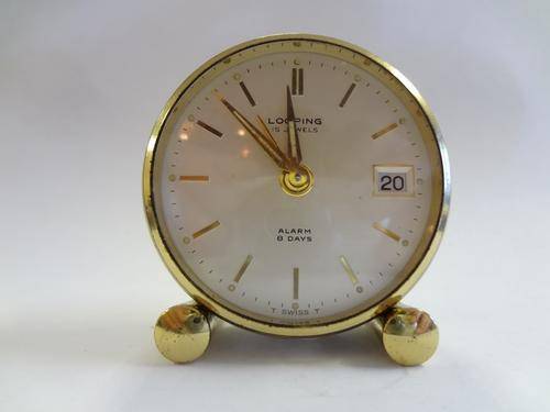 Vintage Looping 15 Jewel alarm clock - as per photo