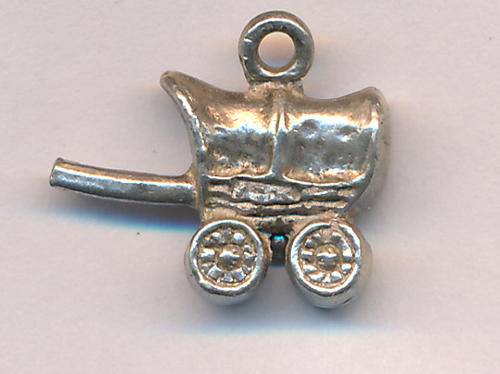 Silver ox wagon charm 3.7 g  - as per scan