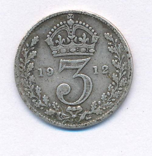 1912 British 3 pence - @ CRAZY R1 start