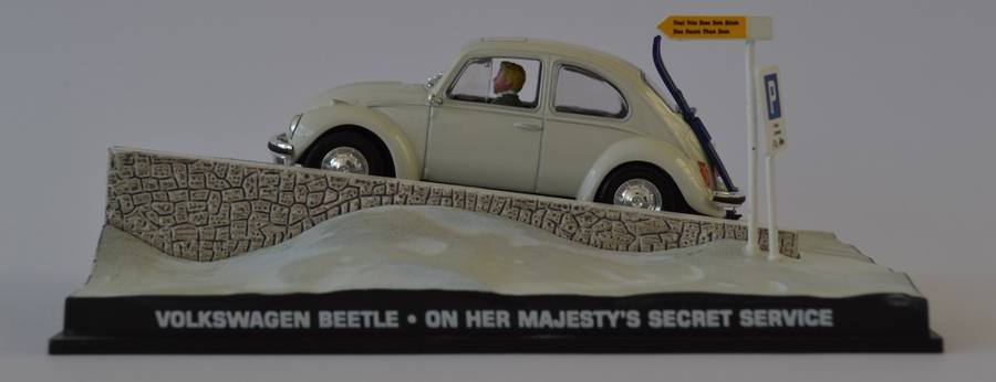 James Bond 007 Volkswagen Beetle - On Her Majesty`s Secret Service Model Car Scale 1:43 as per photo