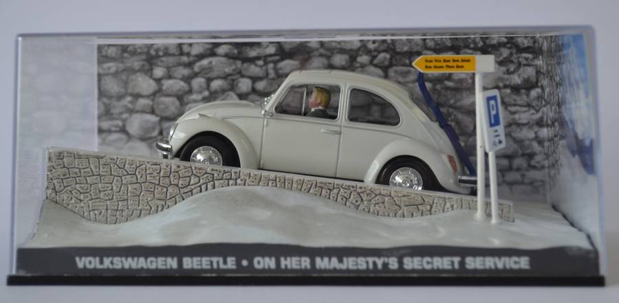 James Bond 007 Volkswagen Beetle - On Her Majesty`s Secret Service Model Car Scale 1:43 as per photo
