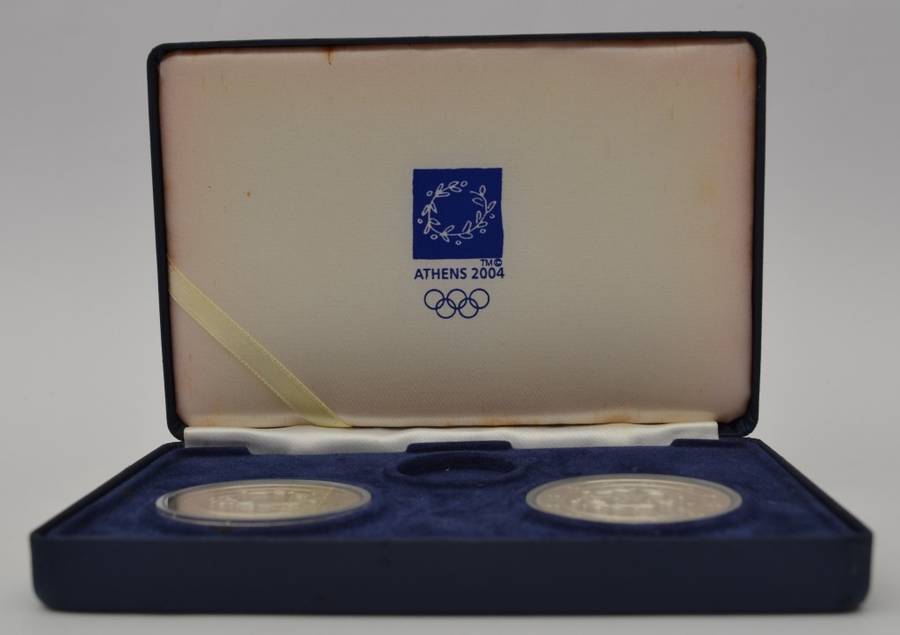 2004 Olympics Athens Silver Coin Set as per photo