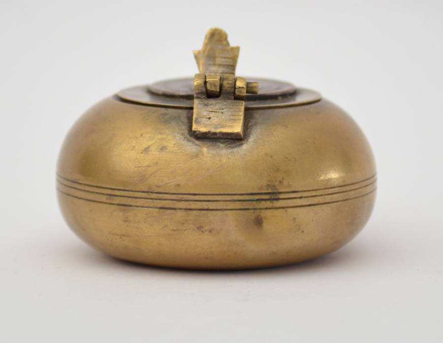 Vintage brass travel ashtray as per photo