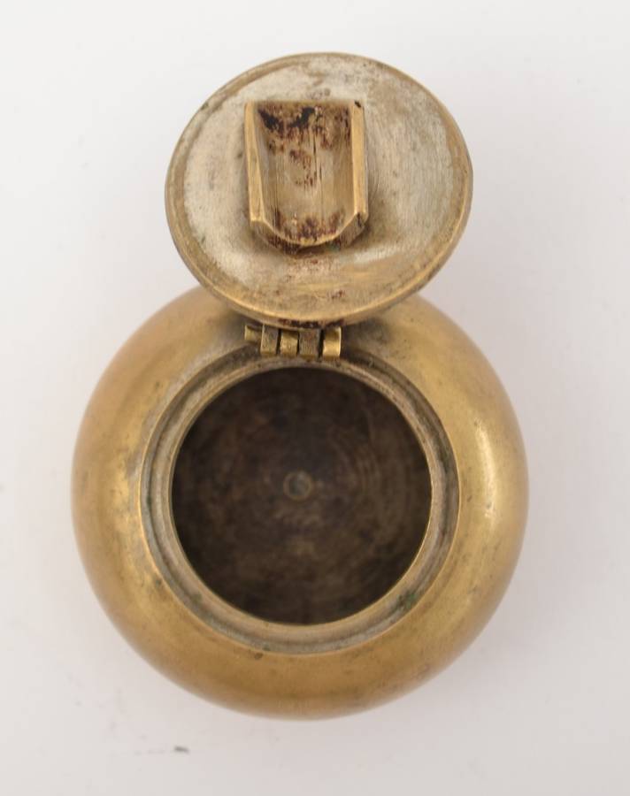 Vintage brass travel ashtray as per photo