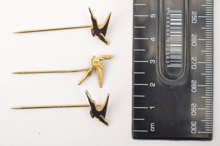 Lot of 3 SAA Flying Springbok Pins as per photo