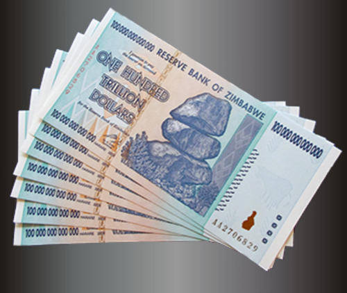 98 pcs Zimbabwe 100 Trillion Dollars UNC - In serial number sequence
