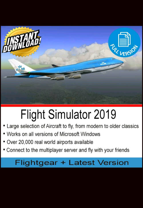 FlightGear Flight Simulator 2019 Full Version PC/MAC