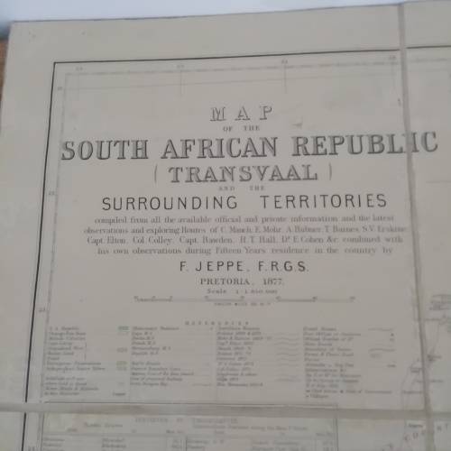 Africana - Map of the ZAR and surrounding territories