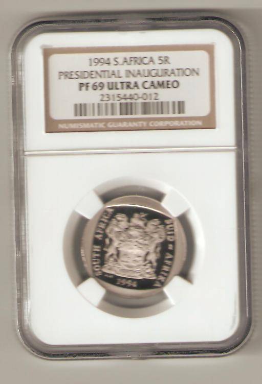 1994 R5 INAUGURATION NGC GRADED PF69 ULTRA CAMEO @ R1 START