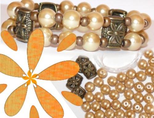 DIY Jewellery Kit - Double Glass Pearl Bracelet