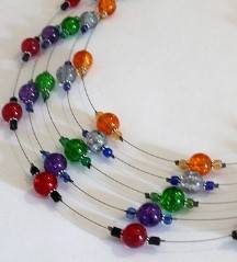 DIY Jewellery Kit - 5 Pack Glass Bead Necklaces Kit + FREE extra kit