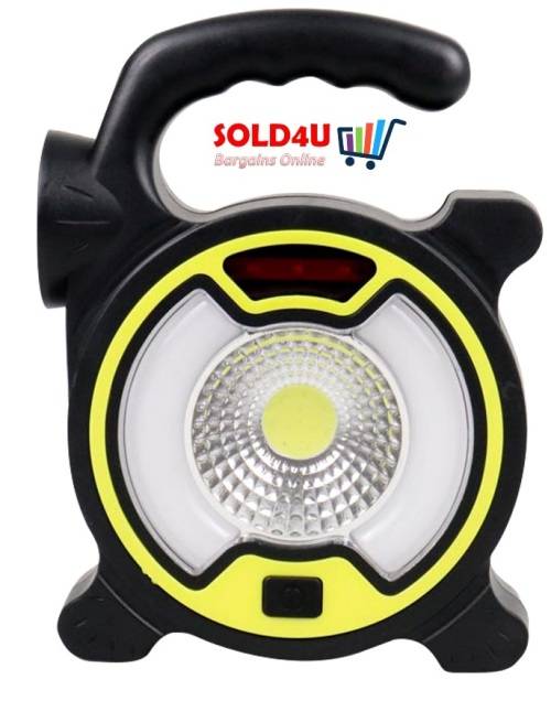 Ultra Powerful Portable Solar Rechargeable Multifunction COB LED Flood Light