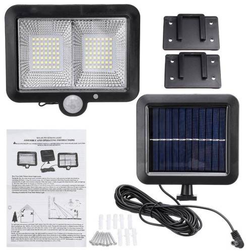 98 LED PIR Security Split Portable Solar Panel Motion Sensor Floodlight SL-F98