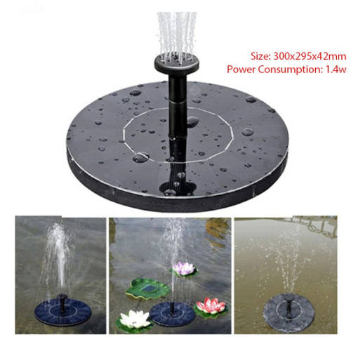 Solar Powered Bird Bath Fountain Pump Kit Water pond Pump Solar panel Powered