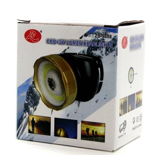 COB + 3W LED Lumen Head Lights
