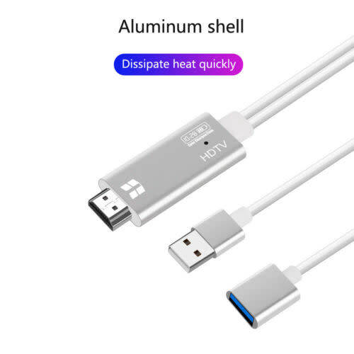 Connect Apple or Android phone Tablets to HDMI device TV or Monitor - Screen Mirror Screenshare