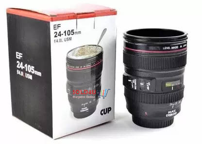 Camera Lens Cup Style EF 24-105 Coffee Tea Travel Mug Stainless Steel Lens Shaped Coffee Cup