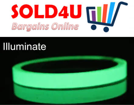 Glow In The Dark Adhesive Tape  1cm wide x 95cm long