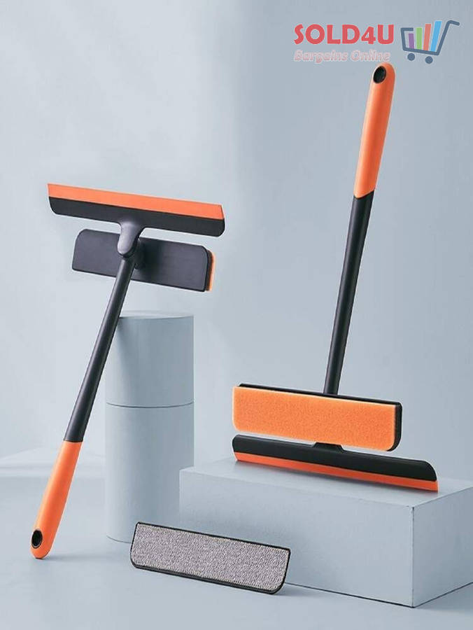 Window Squeegee 3 IN 1 Multi-Functional Spray Cleaning Window Cleaner and Dryer