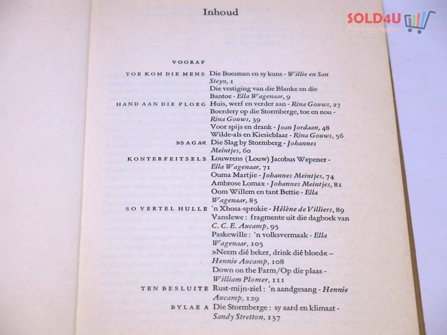 Op Die Stormberge : `n vertolking van `n streek Aucamp, Hennie