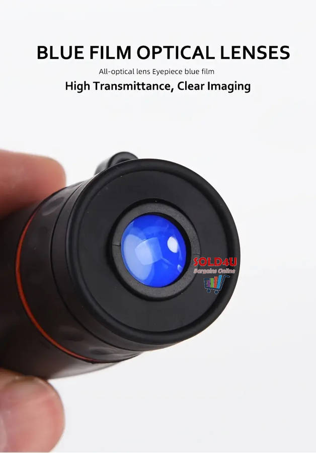 HD Monocular Telescope Hunting Handheld with Pouch - High Power Telescope only 9cm Long