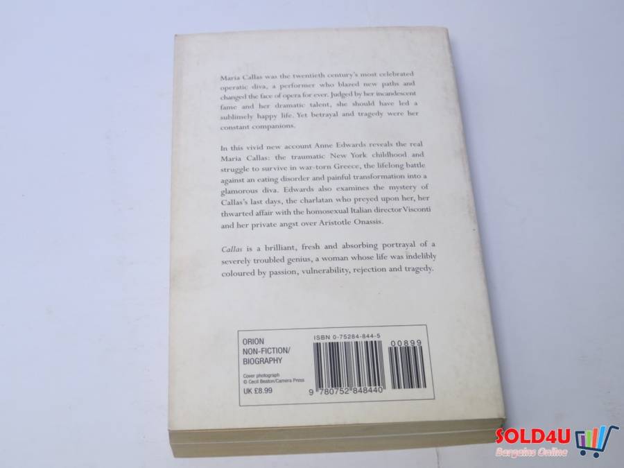 Callas: Her Life, Her Loves, Her Music - Anne Edwards