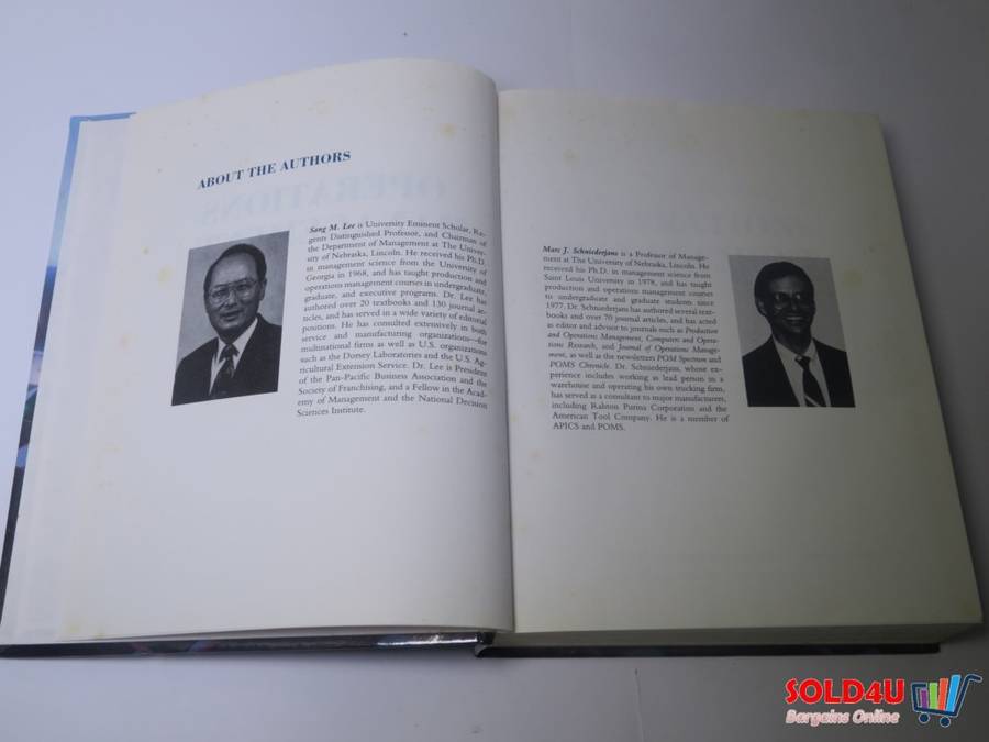 Operations Management - Sang M. Lee & Marc J. Schniederjans