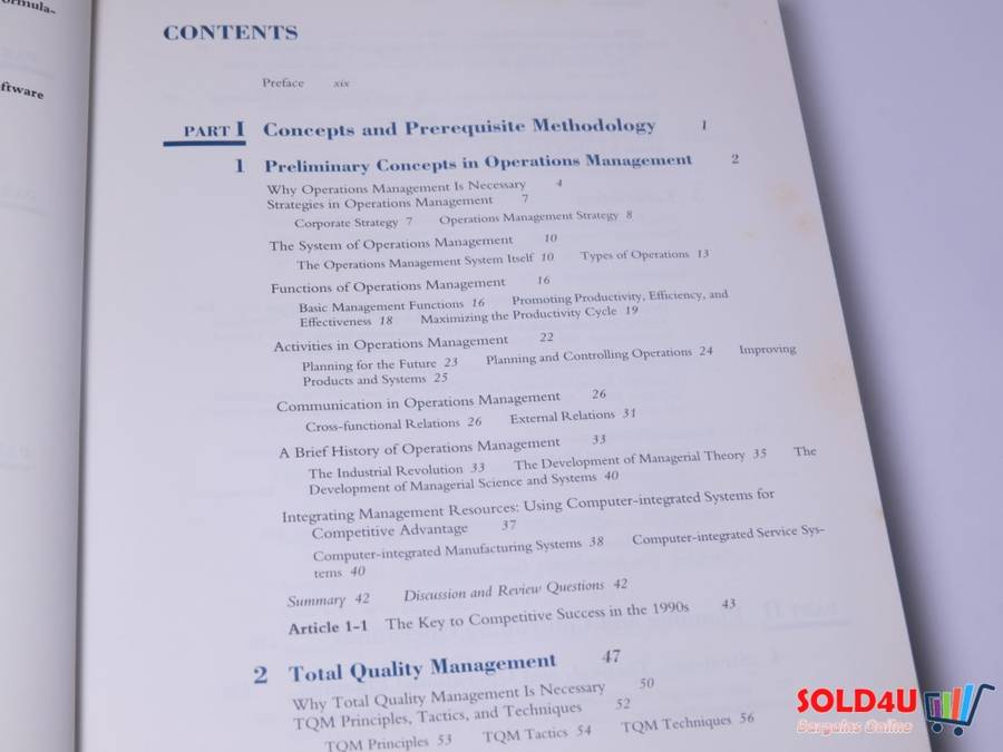 Operations Management - Sang M. Lee & Marc J. Schniederjans
