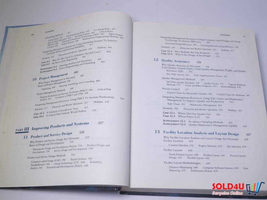 Operations Management - Sang M. Lee & Marc J. Schniederjans