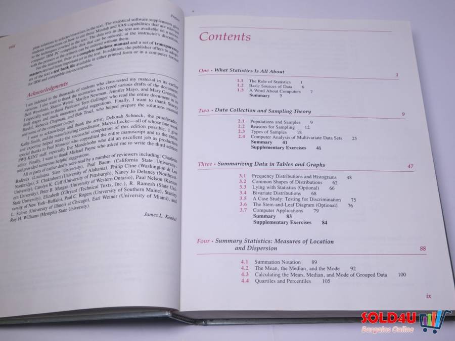 Introductory Statistics for Management and Economics 3rd Edition - James L.Kenkel