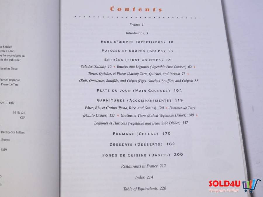 The Vegetarian Bistro - Authentic French Regional recipes - Marlena Spieler