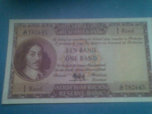 A/UNC *EEN RAND - ONE RAND banknote* A/27 780645