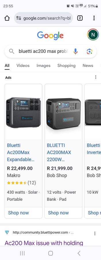 BLUETTI AC200 MAX 2200w PORTABLE POWER STATION