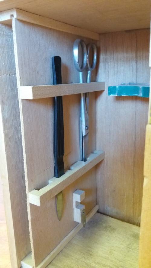 Vintage Microscope in Wooden Box