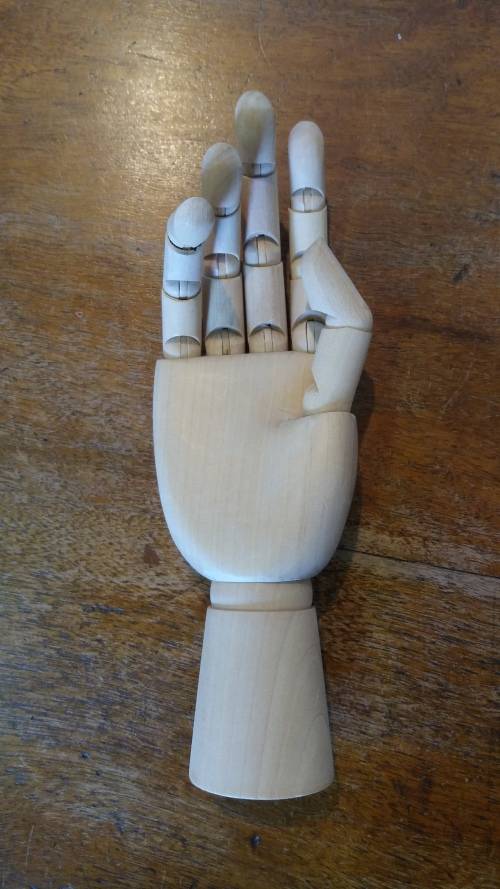 Artists wooden hand model