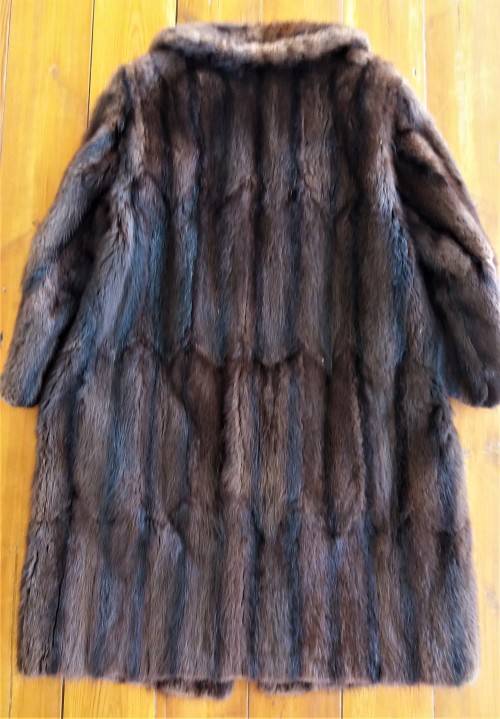 GENUINE FUR COAT- BEAVER/ SIMILAR- WITHOUT LINING