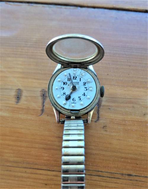 Vintage Bennett braille watch gold plated #2- still working