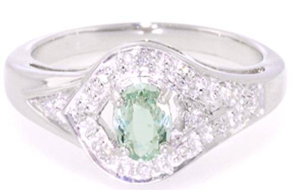 18K Certified & Genuine Tourmaline & Diamond Ring in Solid Yellow Gold - R35 000.00