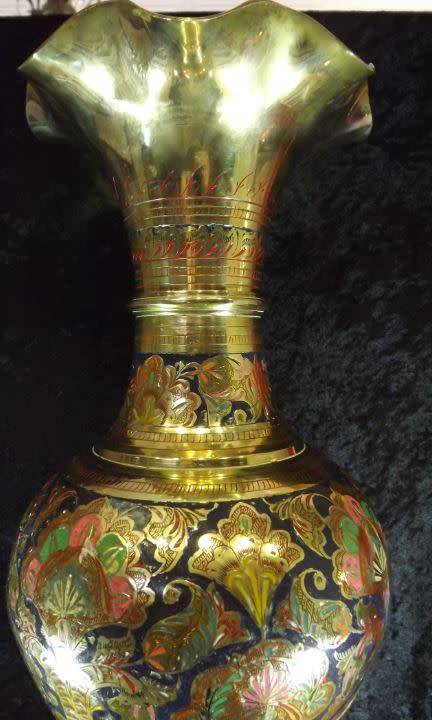 INDIAN BRASS VASE -  from SUEZYT