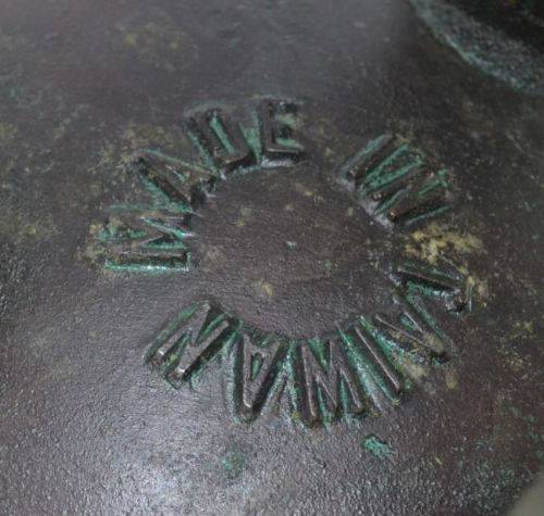 BRONZE WITH VERDIGRIS ORIENTAL VINTAGE ICE BUCKET - REPRODUCTION - from SUEZYT
